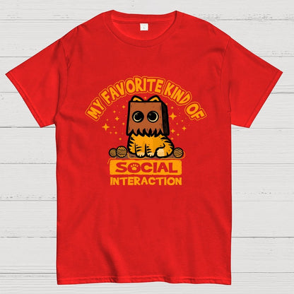 Cat Social Interaction Geek T-Shirt