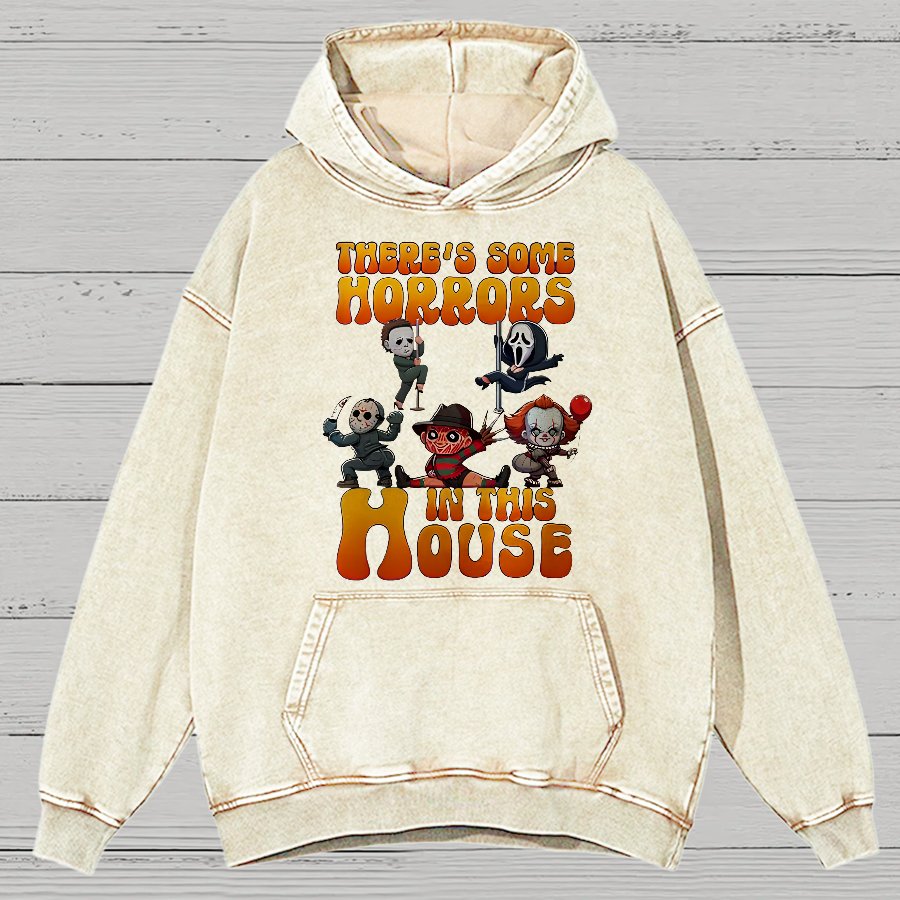 Horror Movie Halloween Vintage Distressed Hoodie