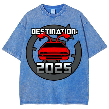 Cool 80's Sci-fi Inspired New Year Slogan Vintage Distressed T-shirt
