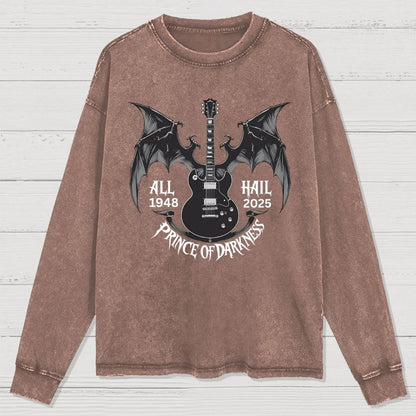 Prince of Darkness Washed Long Sleeve Tee