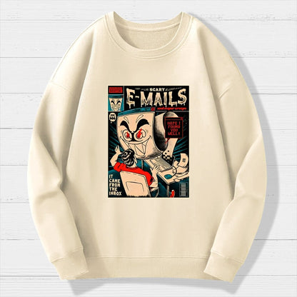 Scary E-mails Geek Cotton Sweatshirt