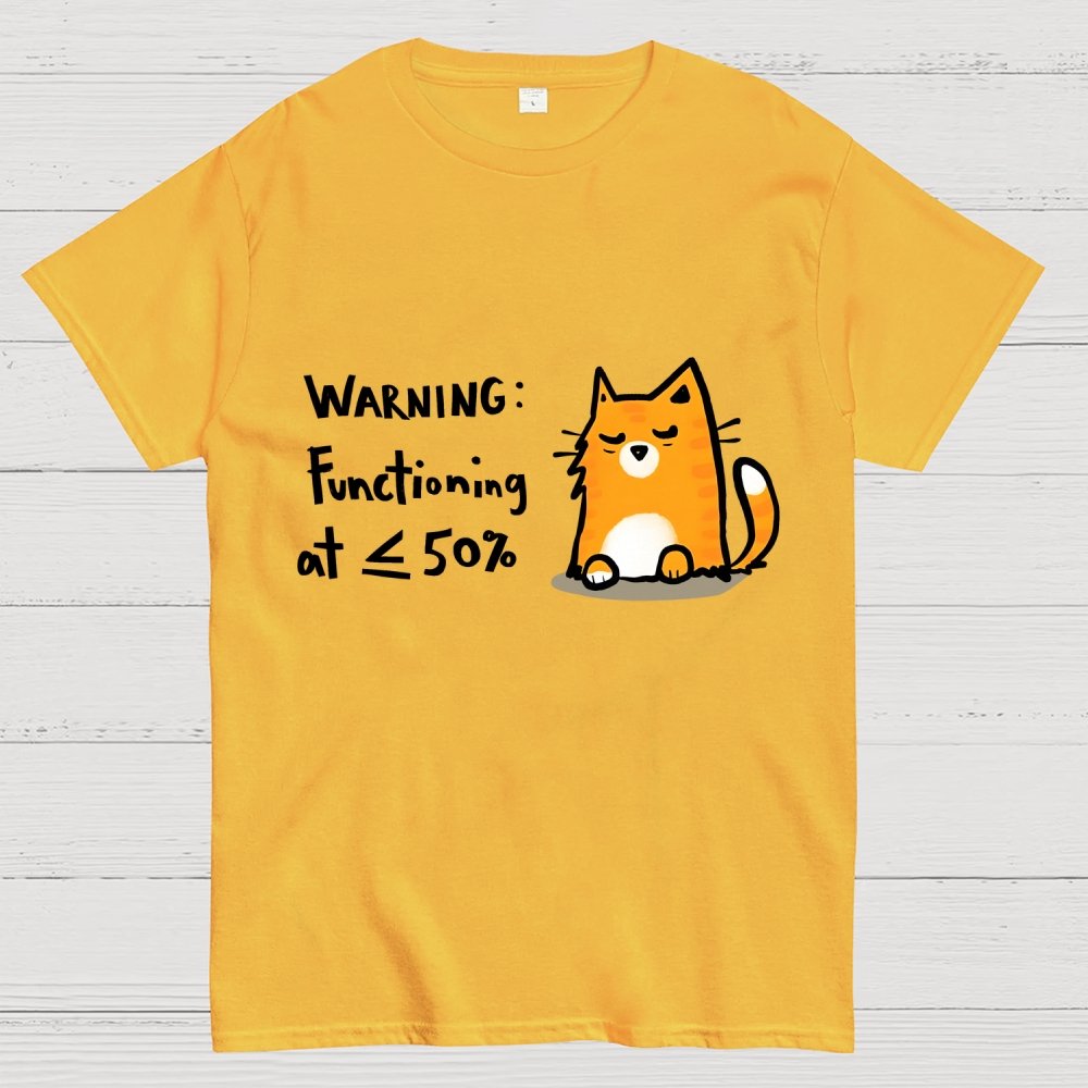 Functioning at Reduced Capacity Geek T-Shirt