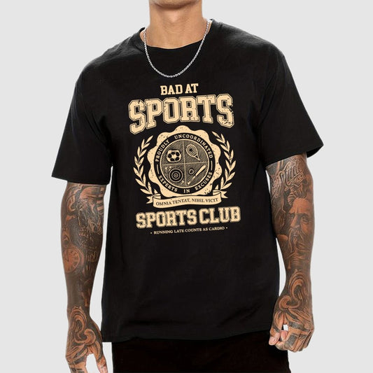 Bad at Sports Sports Club Unisex Geek T-Shirt