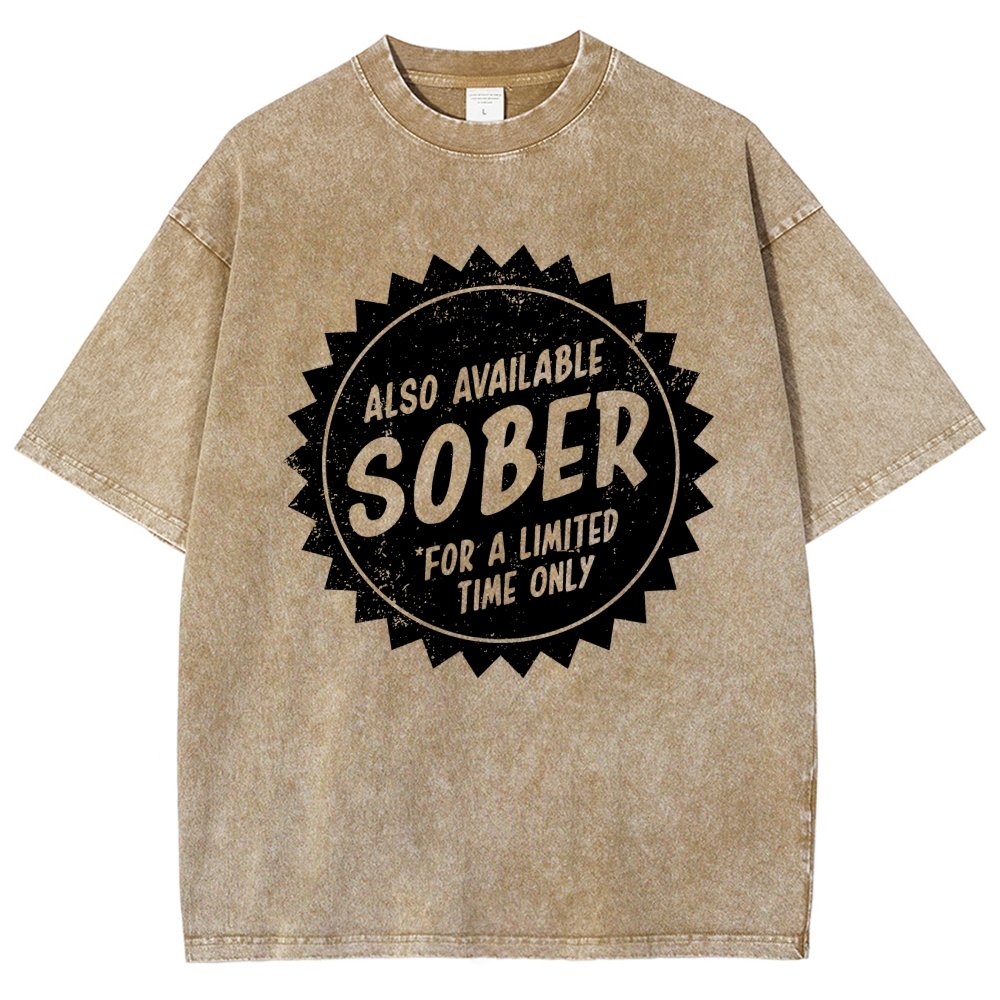 Also Available Sober Vintage Distressed T-shirt