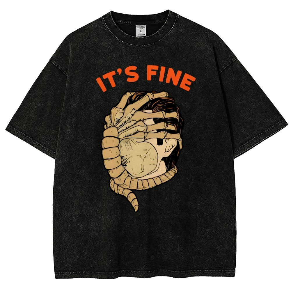 It’S Fine Vintage Distressed T-shirt