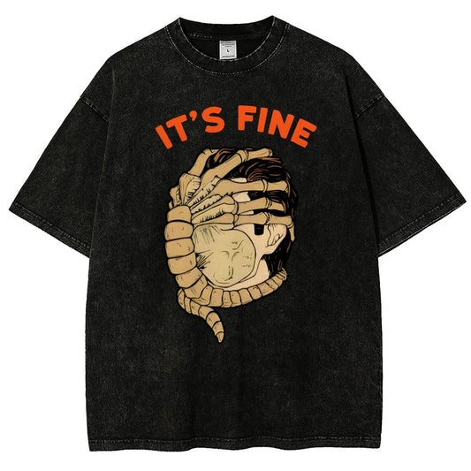 It’S Fine Vintage Distressed T-shirt