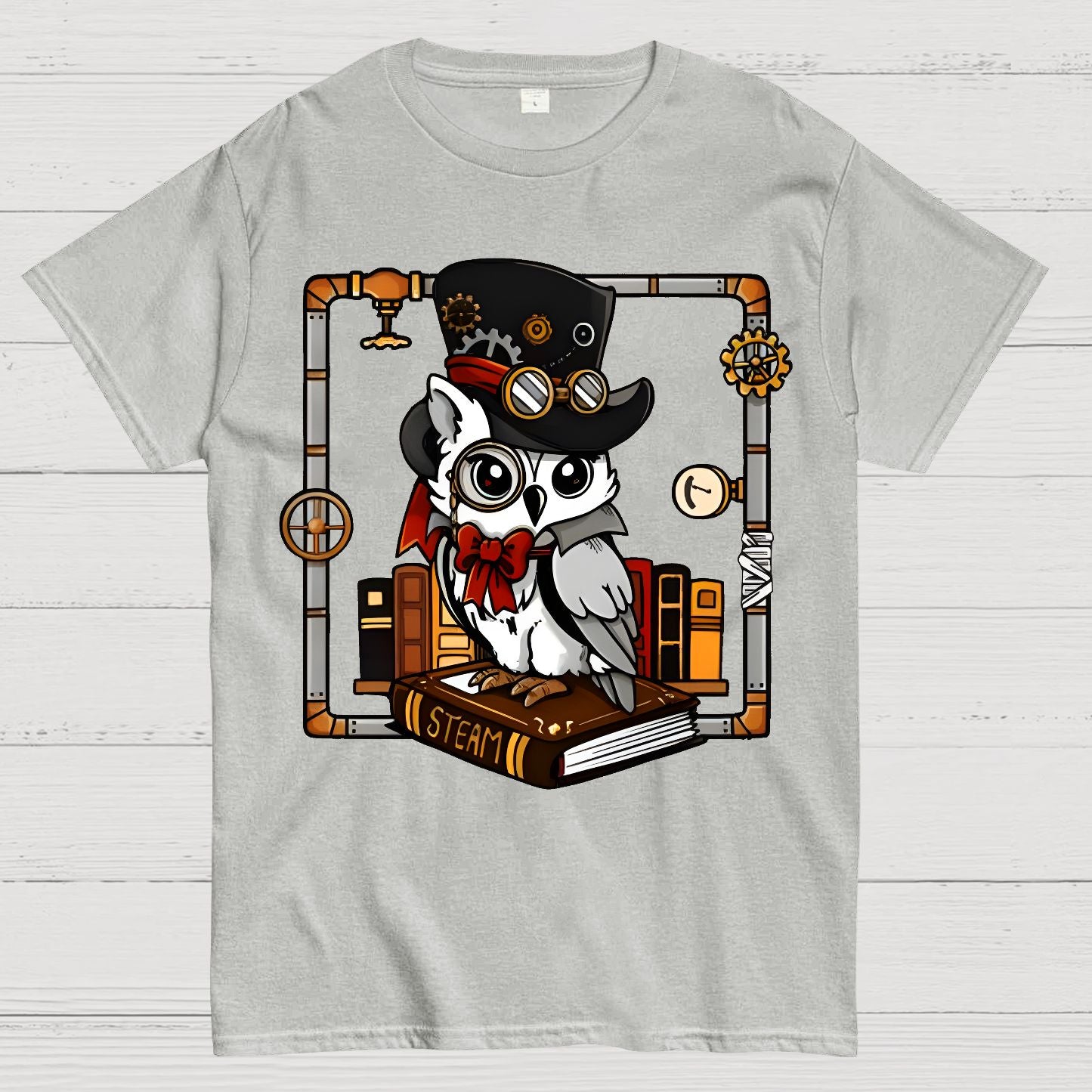 Steampunk Owl Geek T-Shirt