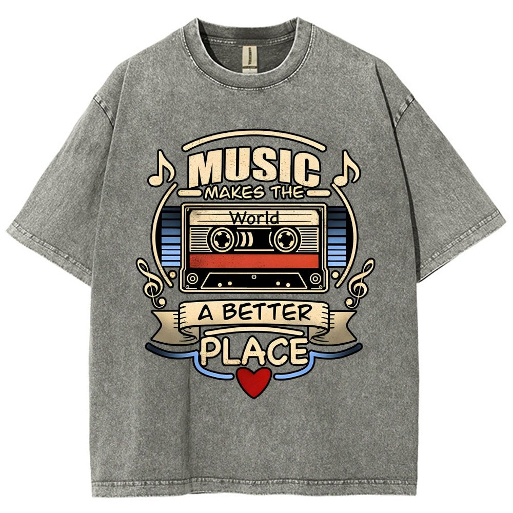 Music love Vintage Distressed T-shirt