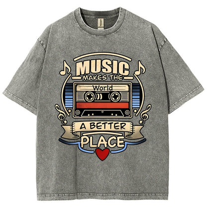 Music love Vintage Distressed T-shirt