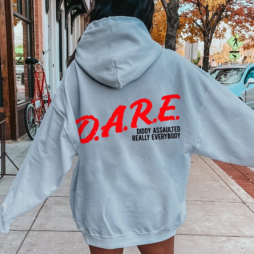 NO DIDDY Printed Back Unisex Cotton Hoodie