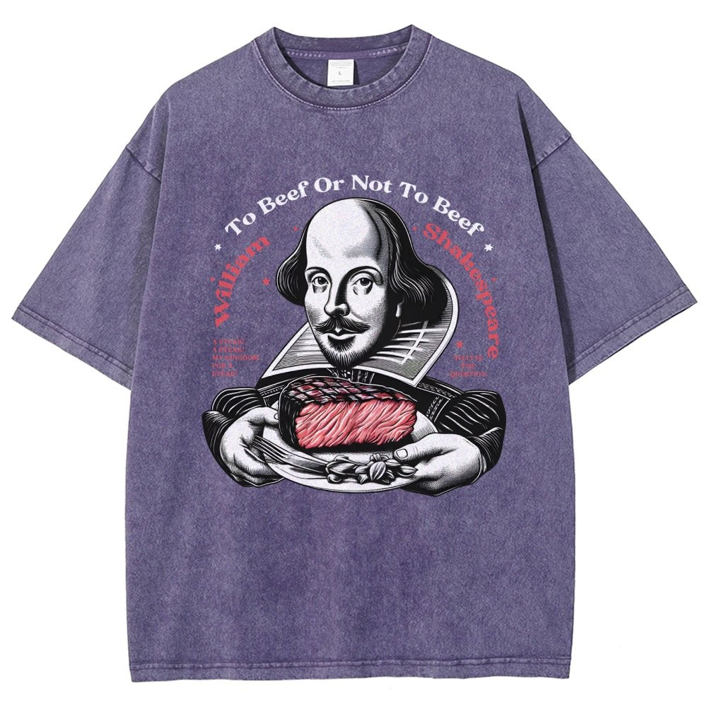 To Beef Or Not To Beef Vintage Distressed T-shirt