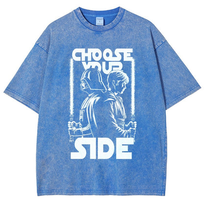 Choose Your Side Vintage Distressed T-shirt