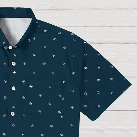 IT Icon Blue Geeky Shirt