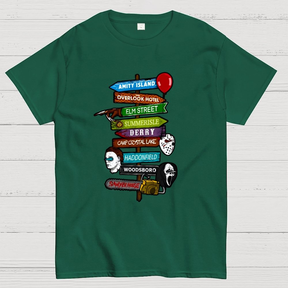 Horrible Road Signs Geek T-Shirt