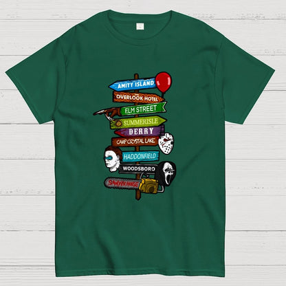 Horrible Road Signs Geek T-Shirt