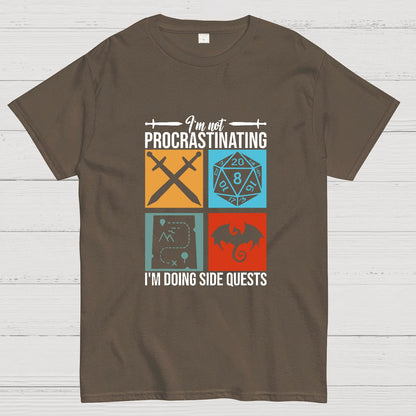 I'm Not Procrastinating I'm Doing Side Quests Geeky T-Shirt