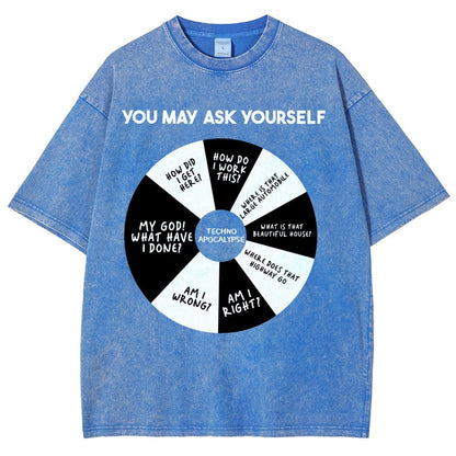 You May Ask Yourself Vintage Distressed T-shirt
