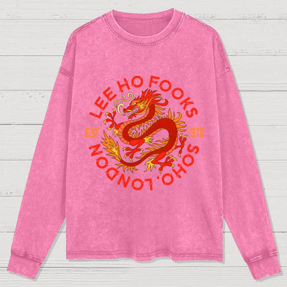 Mystery Place's (Mythical Beasts of London) Washed Long Sleeve Tee