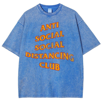 Social Distancing Club Vintage Distressed T-shirt