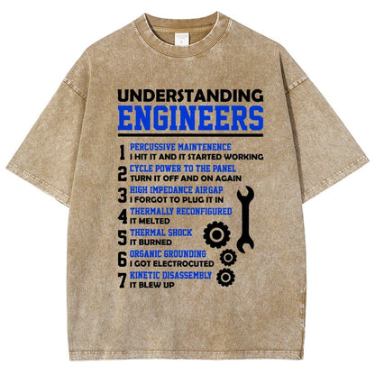 Understanding Engineers Sarcastic Vintage Distressed T-shirt