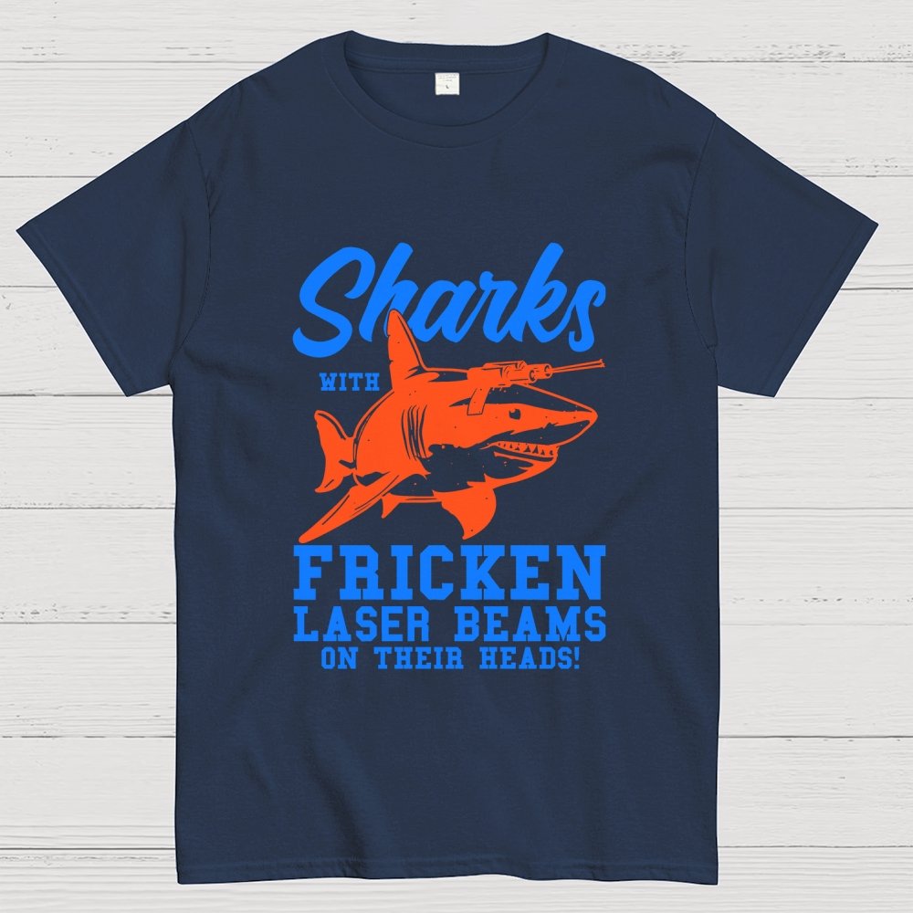 Sharks with Laser beams Geek T-Shirt