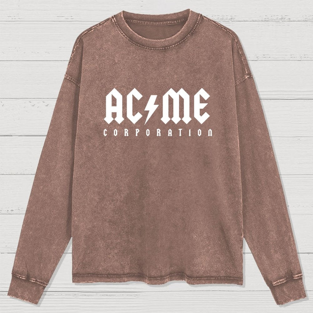 Ac-Me Corporation Washed Long Sleeve Tee