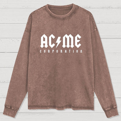 Ac-Me Corporation Washed Long Sleeve Tee
