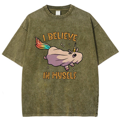 I Believe In Myself Vintage Distressed T-shirt