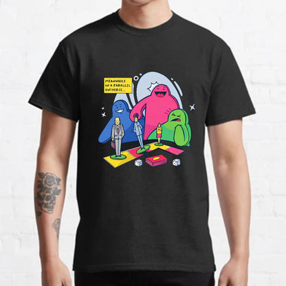 Meeples playing Board Games Geeky T-Shirt