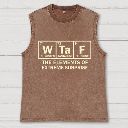 The Extreme Element of Surprise Vintage Distressed Washed Tank