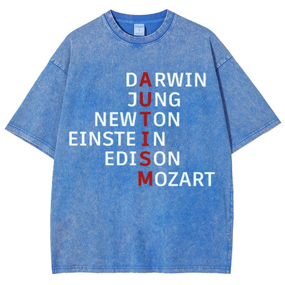 Autism and genius: different ways of thinking Vintage Distressed T-shirt