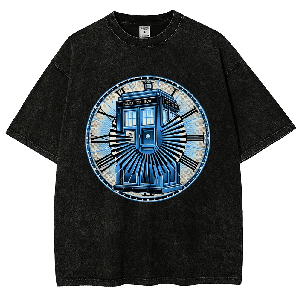 Time Travel in a box Vintage Distressed T-shirt