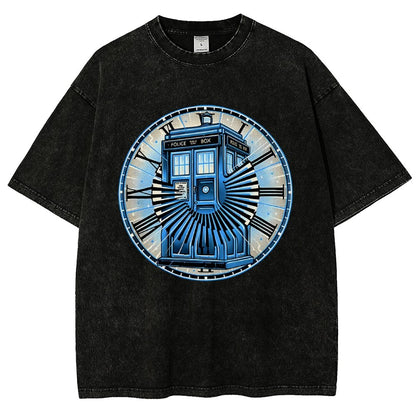 Time Travel in a box Vintage Distressed T-shirt