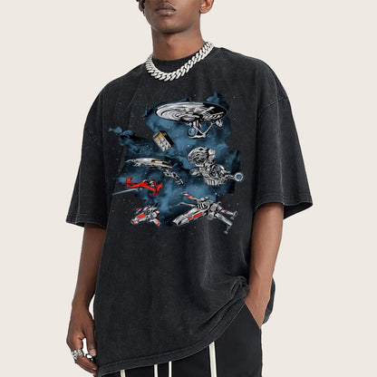 Ultimate Space Fleet Vintage Distressed T-shirt