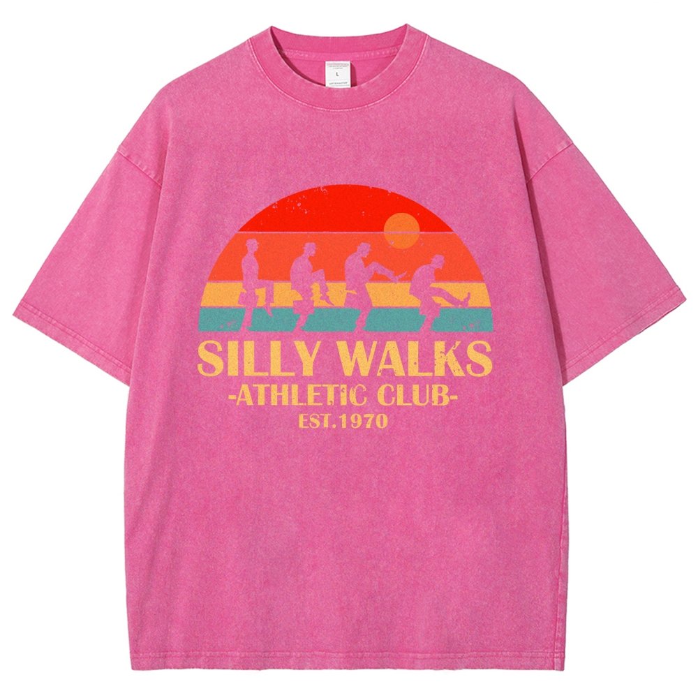 Silly Walks - Athletic Club Vintage Distressed T-shirt