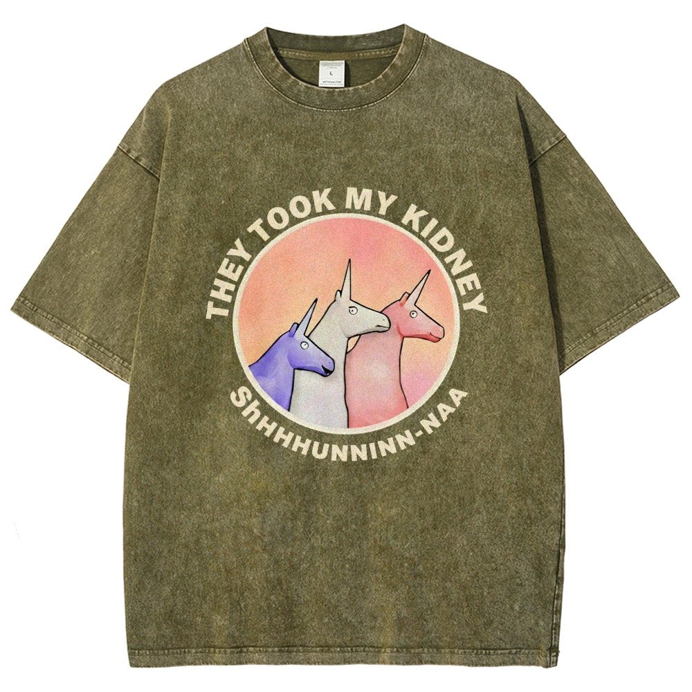 They Took My Kidney Vintage Distressed T-shirt