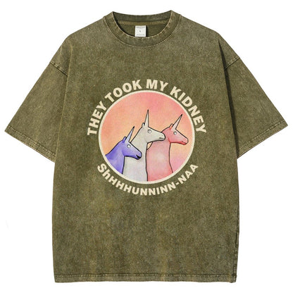 They Took My Kidney Vintage Distressed T-shirt