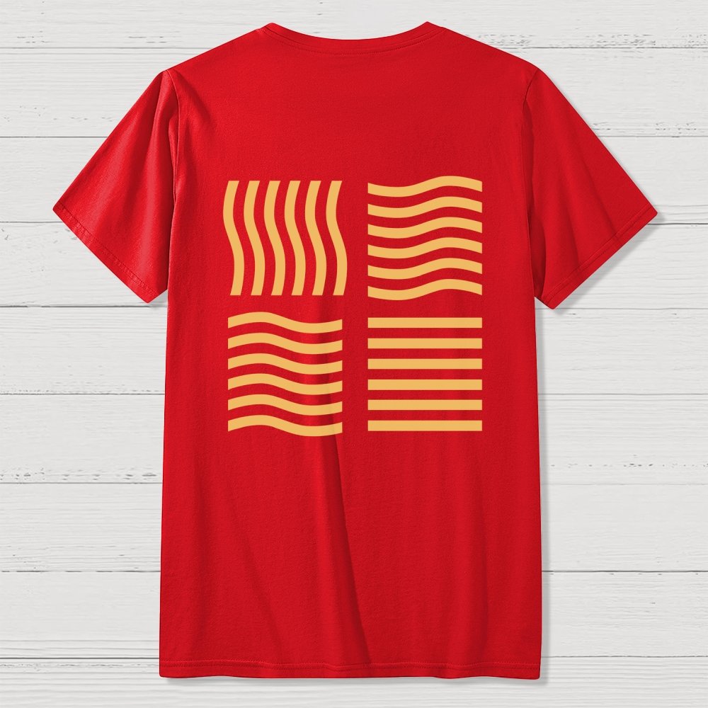 Elemental Stones  Back Printing Geek T-Shirt