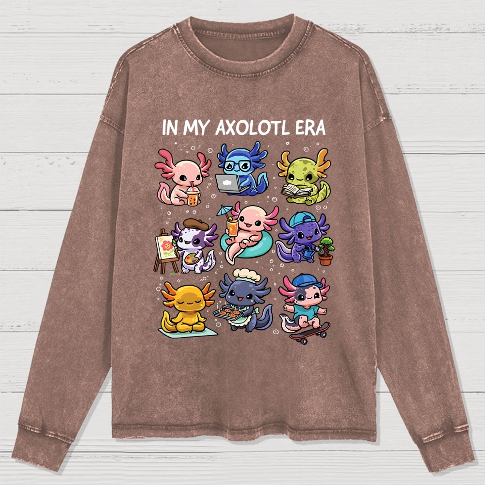 In My Axolotl Era Washed Long Sleeve Tee