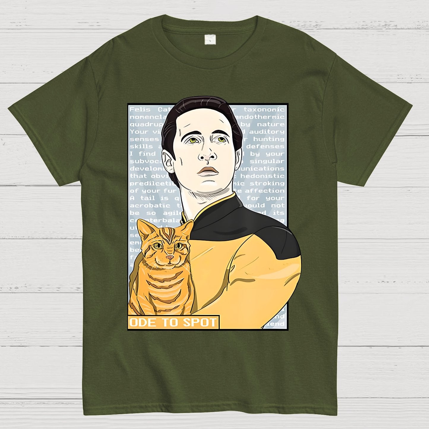 Date Ode To Spot Cat Geek T-Shirt