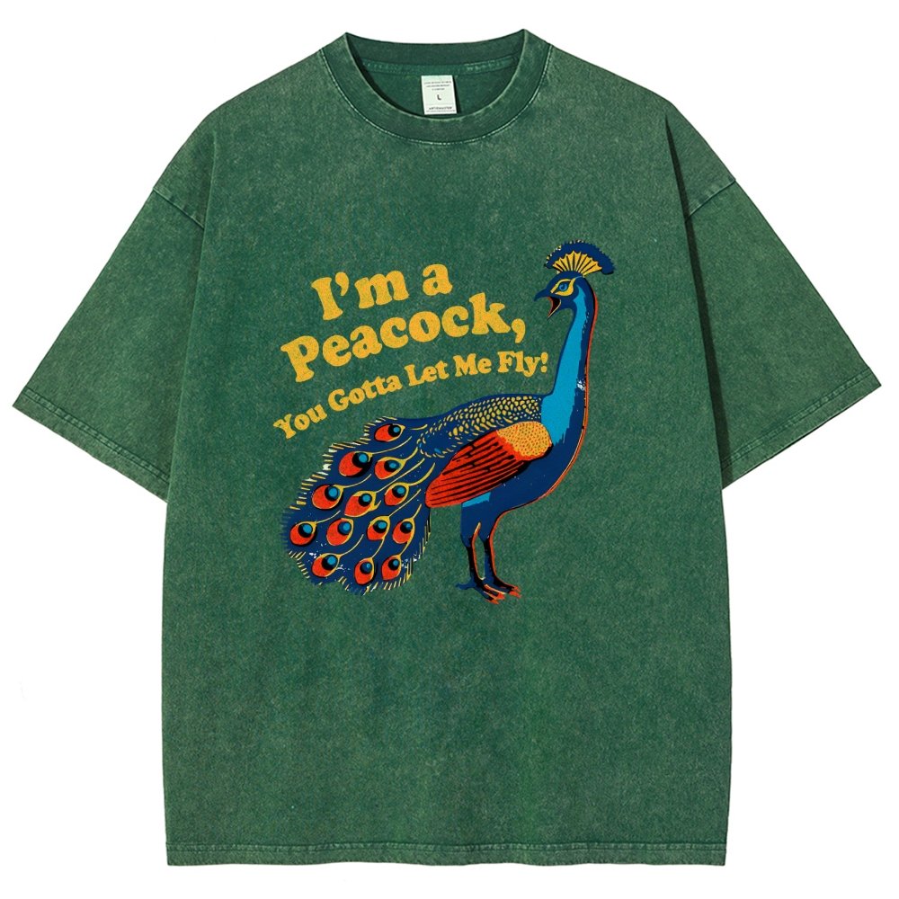 I'm A Peacock You Gotta Let Me Fly Vintage Distressed T-shirt
