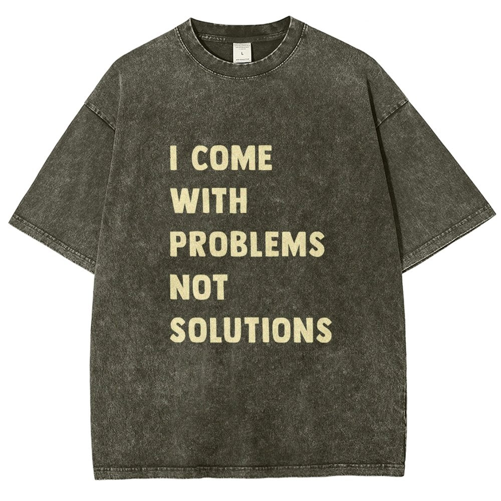 I Come With Problems Vintage Distressed T-shirt