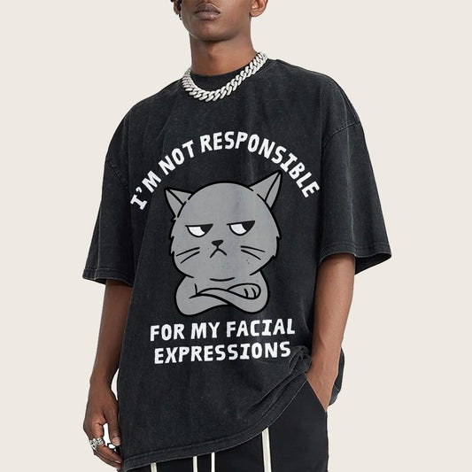 My Facial Expressions Vintage Distressed T-shirt