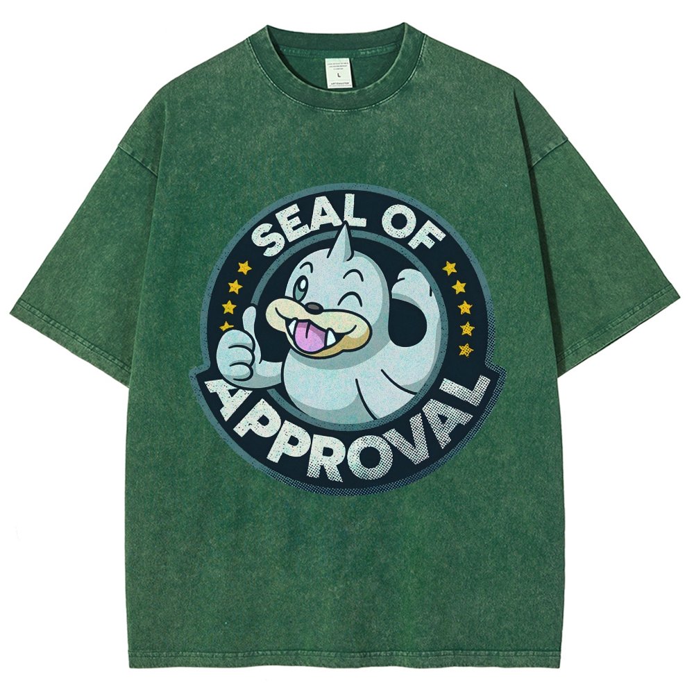 Seal of Approval Vintage Distressed T-shirt
