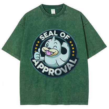 Seal of Approval Vintage Distressed T-shirt