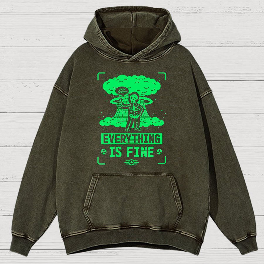 Nuclear Boy Vintage Distressed Hoodie