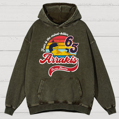 Fear Is The Mind Killer Cotton Vintage Distressed Hoodie