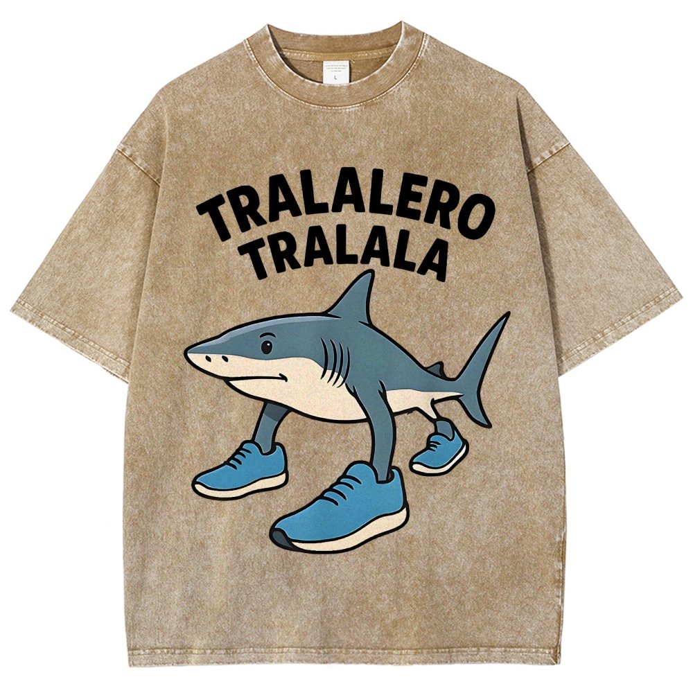 Tralalero Tralala Vintage Distressed T-shirt