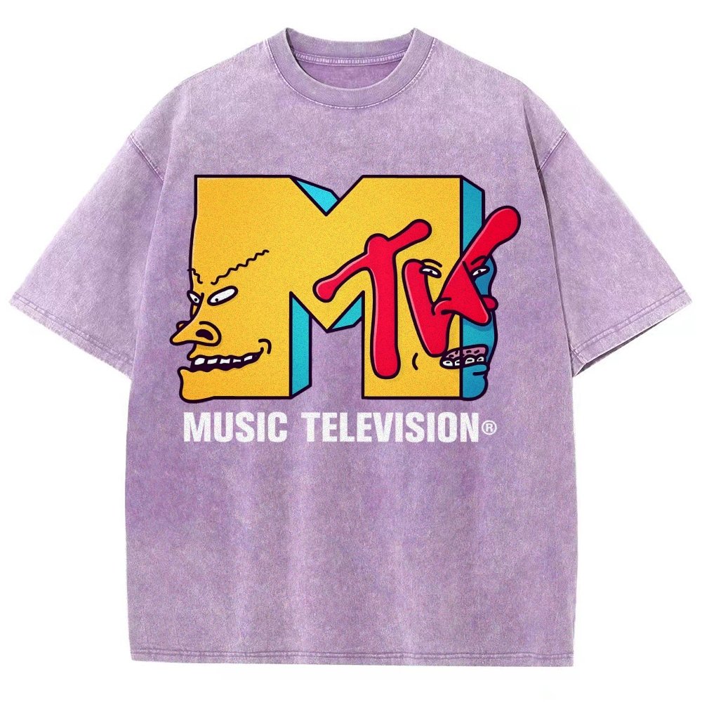 Music Television Vintage Distressed T-shirt