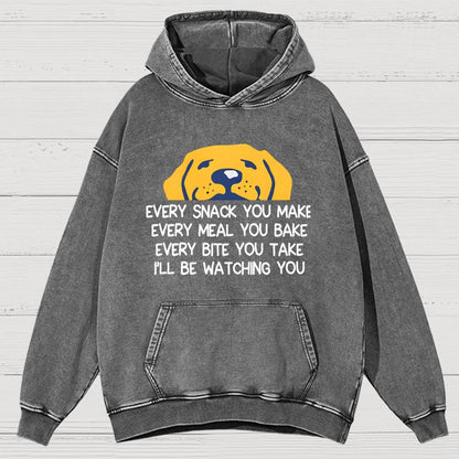 Every Snack You Make Vintage Distressed Hoodie